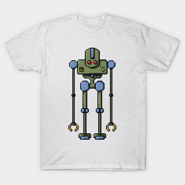 Pixel Robot 159 T-Shirt by Vampireslug
